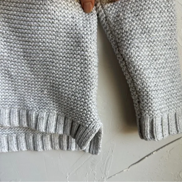 Marine Layer Remi Cozy Knit Wool Blend Mock Neck Sweater‎ Fishermen Knit Sz M - Picture 4 of 12